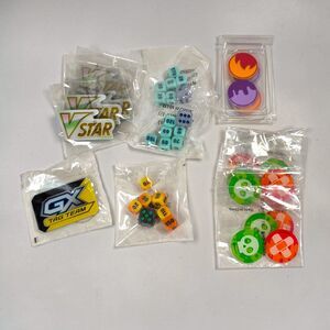Pokémon TCG Premium Accessory Lot 18pc Acrylic VSTAR GX Markers & Damage Dice